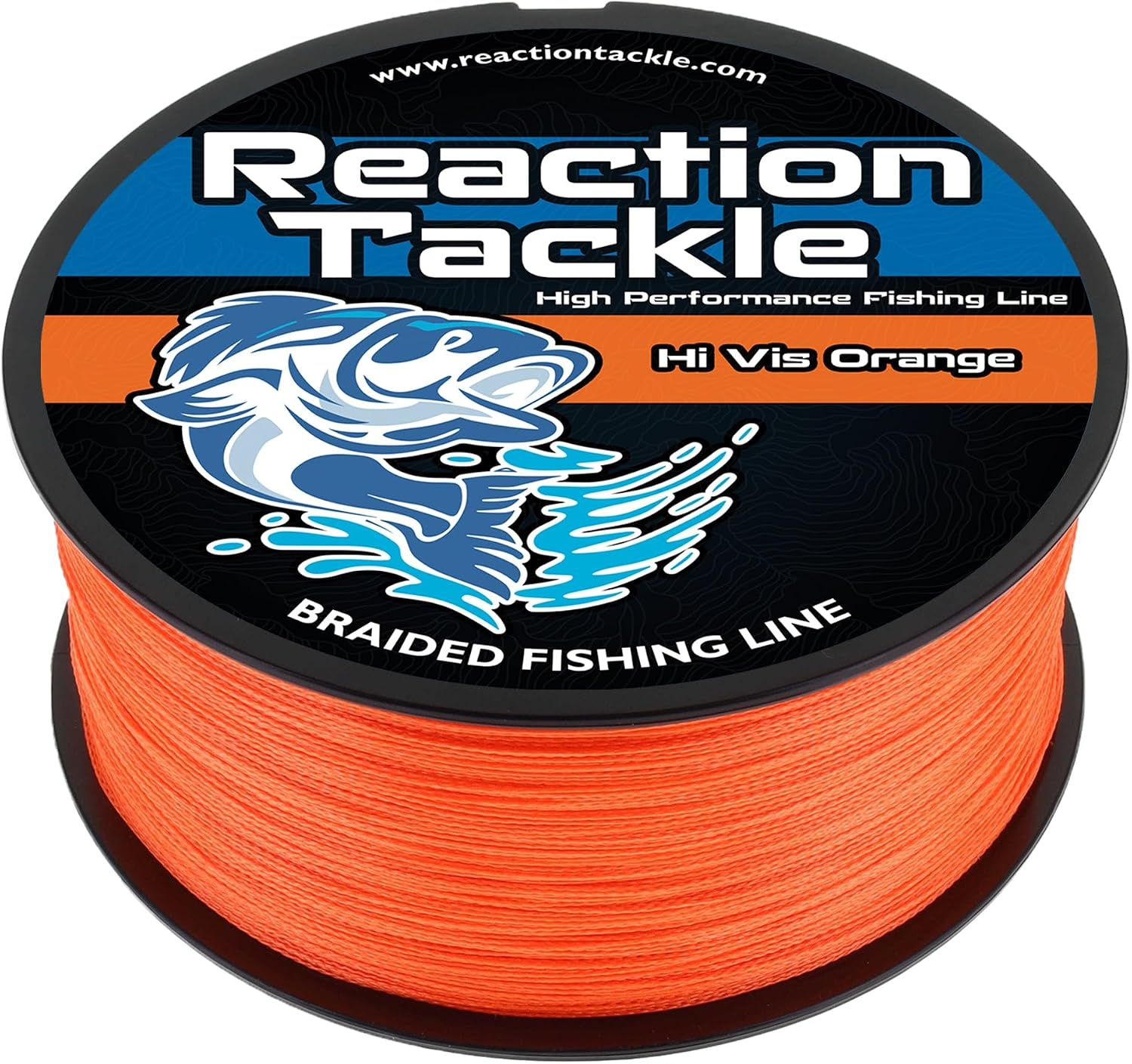 Reaction Tackle Braided Fishing Line - Pro Grade Power Performance for Saltwater or Freshwater Fish - Colored Fishing Line Braid for Extra Visibility