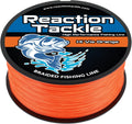 Reaction Tackle Braided Fishing Line - Pro Grade Power Performance for Saltwater or Freshwater Fish - Colored Fishing Line Braid for Extra Visibility