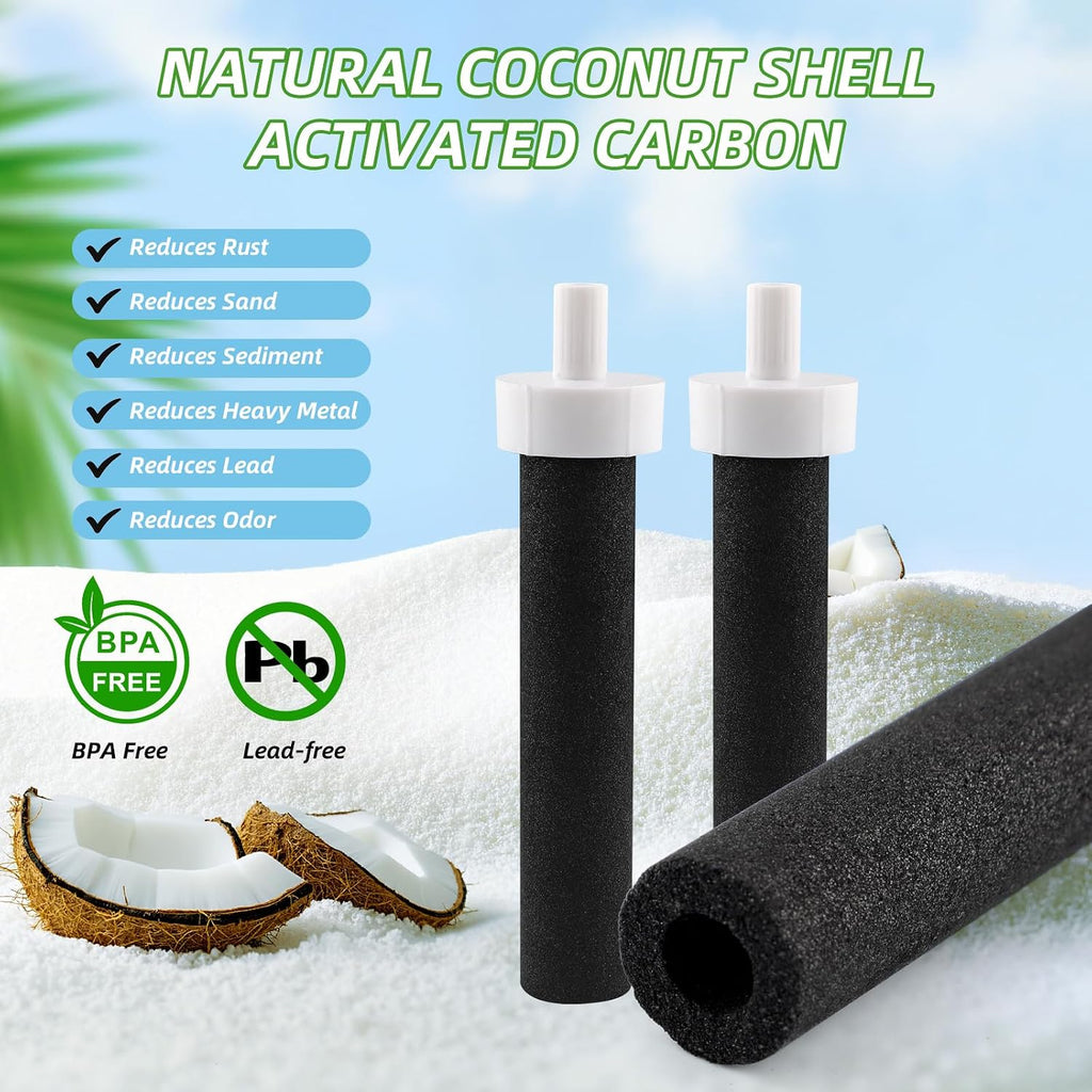 Bottle Filter Mouthpiece Replacement for Brita Water Bottle,3 Pcs Silicone Mouthpiece and 6 Pcs Filter Cartridges,Premium Silicone Bite Valve Replacement Parts Compatible with Brita Filters Bottles