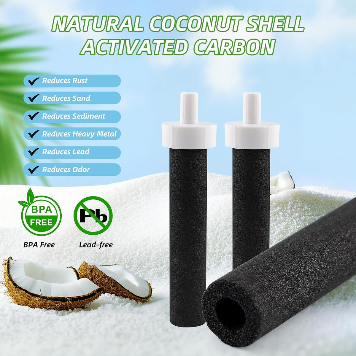 Bottle Filter Mouthpiece Replacement for Brita Water Bottle,3 Pcs Silicone Mouthpiece and 6 Pcs Filter Cartridges,Premium Silicone Bite Valve Replacement Parts Compatible with Brita Filters Bottles