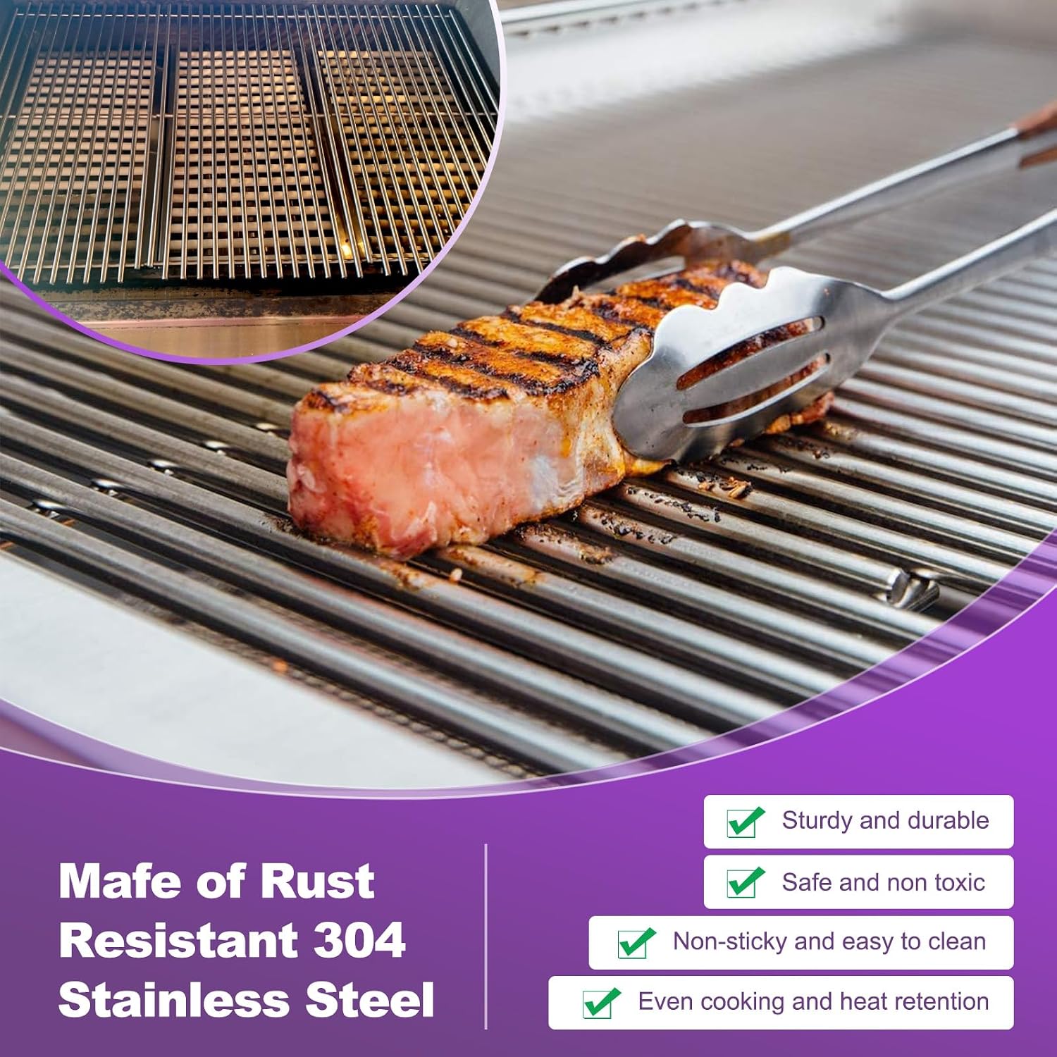 20 1/2" 54801 Stainless Steel Grill Grate Replacement for DCS Grill Parts, Cooking Grid Parts for DCS 24, 36, 36 Series 36ABQ 36ABQAR 36ABQR 36BQ 36BQAR 36BQR 36DBQ 36DBQAR 36DBQR 36EBQAR，3 Pack