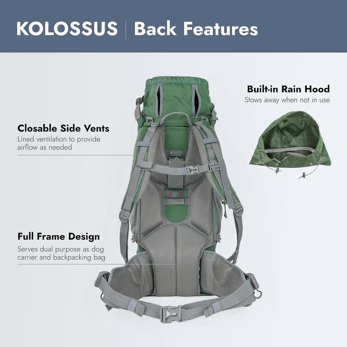 K9 Sport Sack Kolossus - X-Large, Myrtle Green