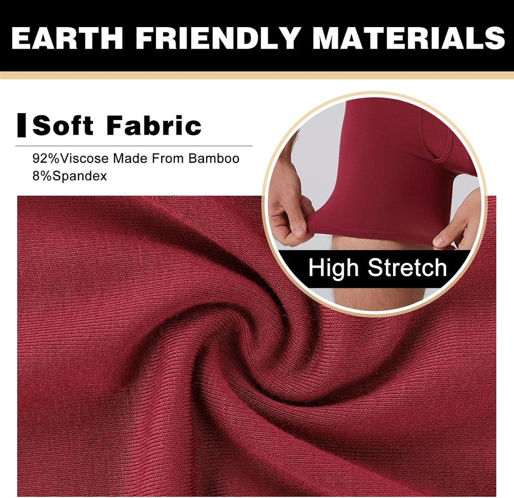 BAMBOO COOL Ultra Soft & breathable Mens Underwear Boxer Briefs Pack