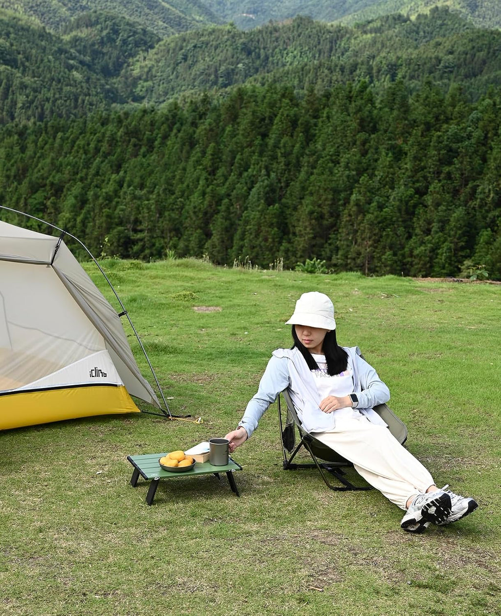 iClimb Ultralight Compact Mini Folding Alu. Table (Green - S)
