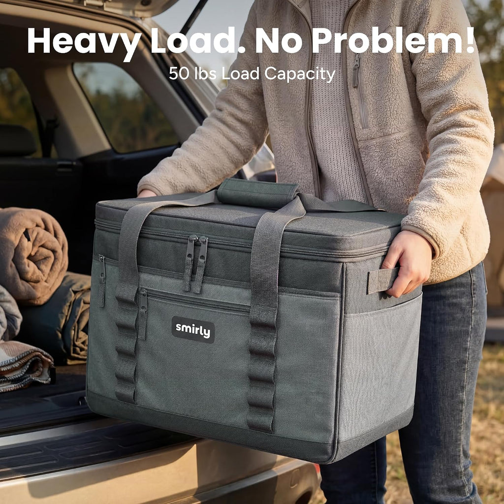 SMIRLY Cooler Bags Insulated, Large Soft Collapsible Cooler, 48 Cans