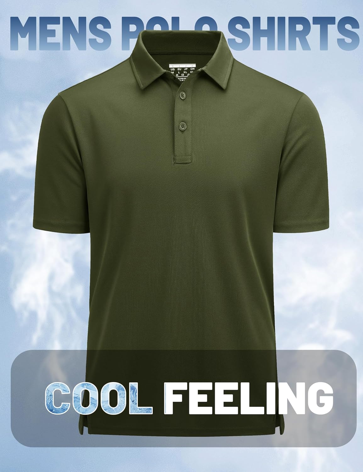 MAGCOMSEN Men's Polo Shirts Short Sleeve Golf Quick Dry Collared Moisture Wicking Athletic Performance Polos