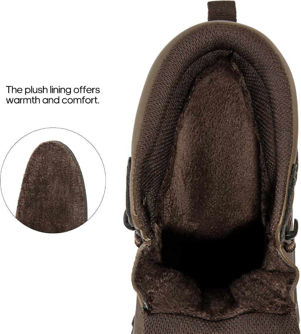 NORTIV 8 Men's Hiking Winter Insulated Snow Boots