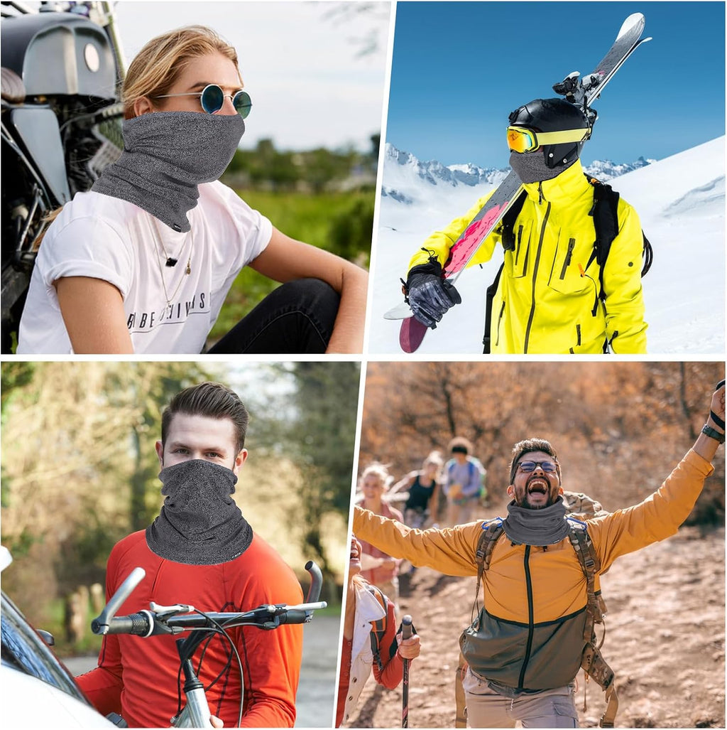GXCROR Winter Neck Warmer Fleece Neck Gaiter for Skiing Motorcycle Bike Jogging Running Outdoor Sports for Men & Women