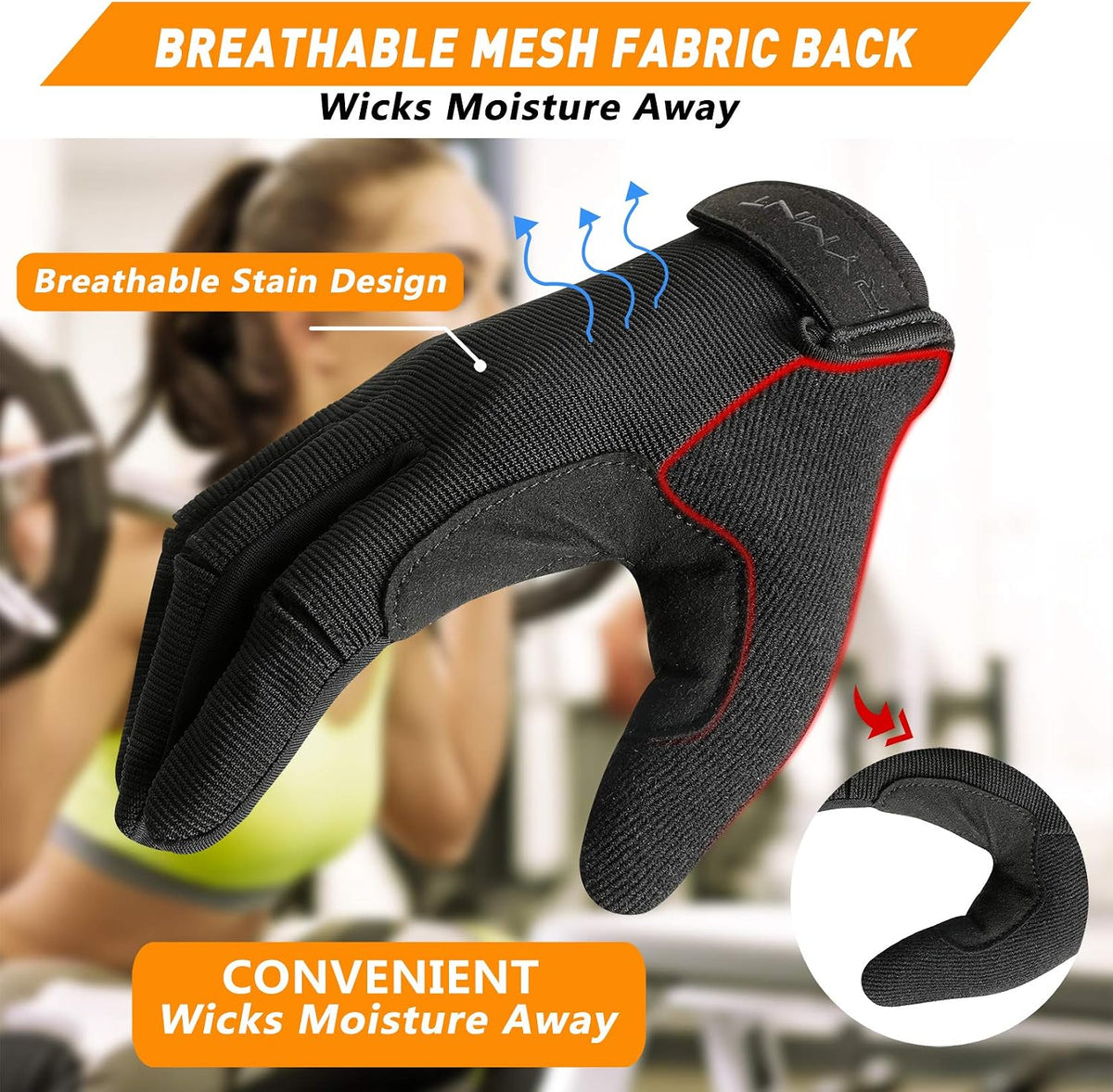 Full Finger Workout Gloves for Men Women, Weight Lifting Gloves Foam Padded