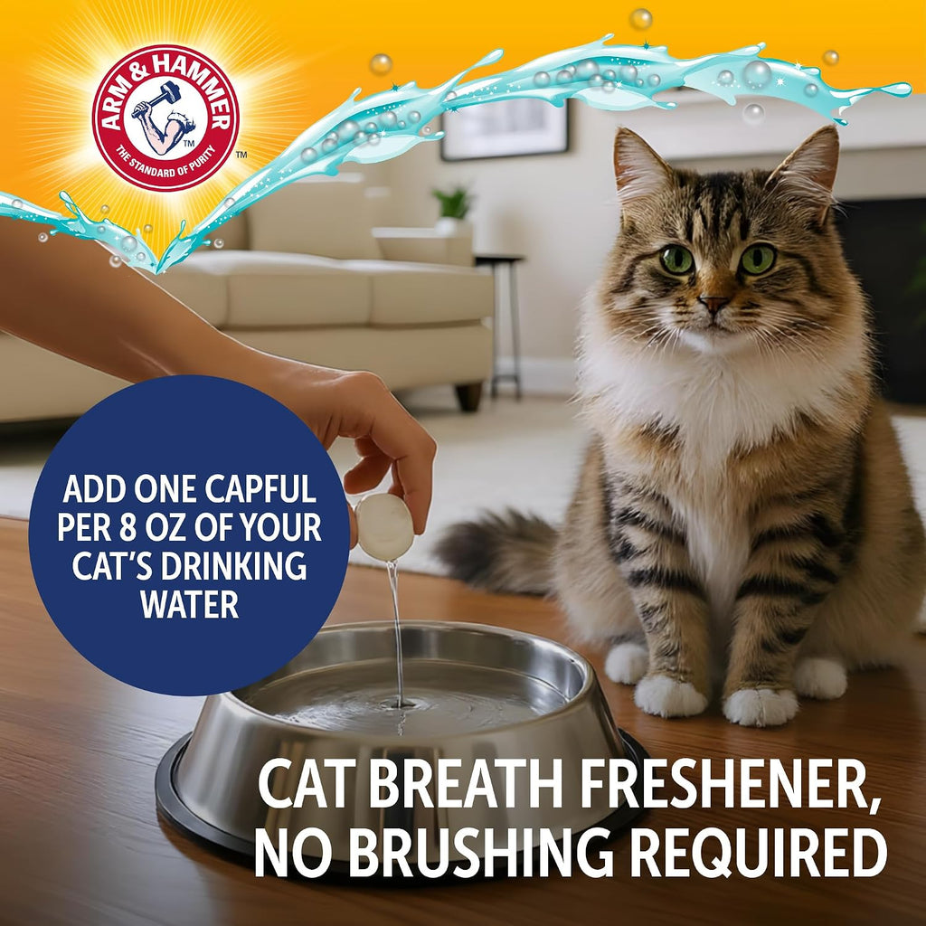 Arm & Hammer Complete Care Cat Dental Water Additive, 8 Fl Oz, 2-Pack