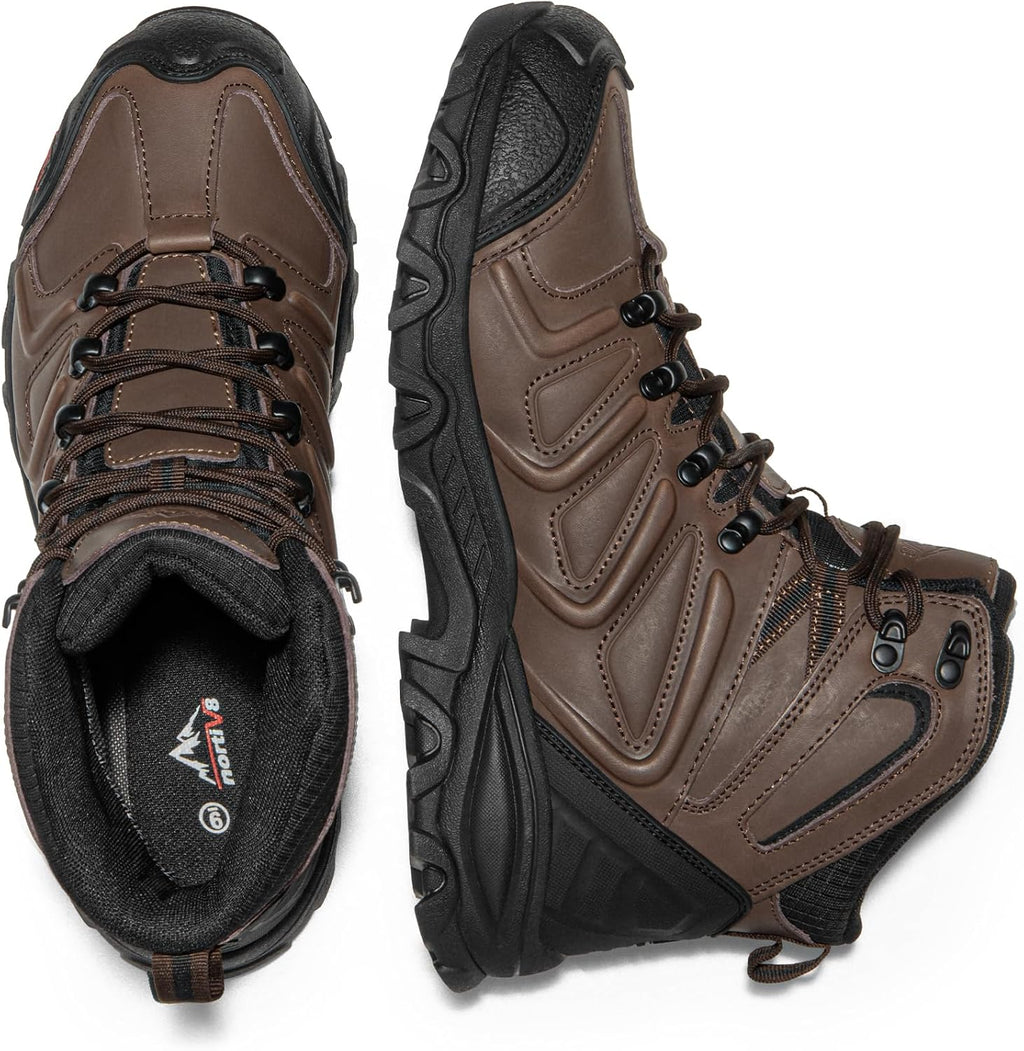 NORTIV 8 Men's Ankle High Waterproof Hiking Boots