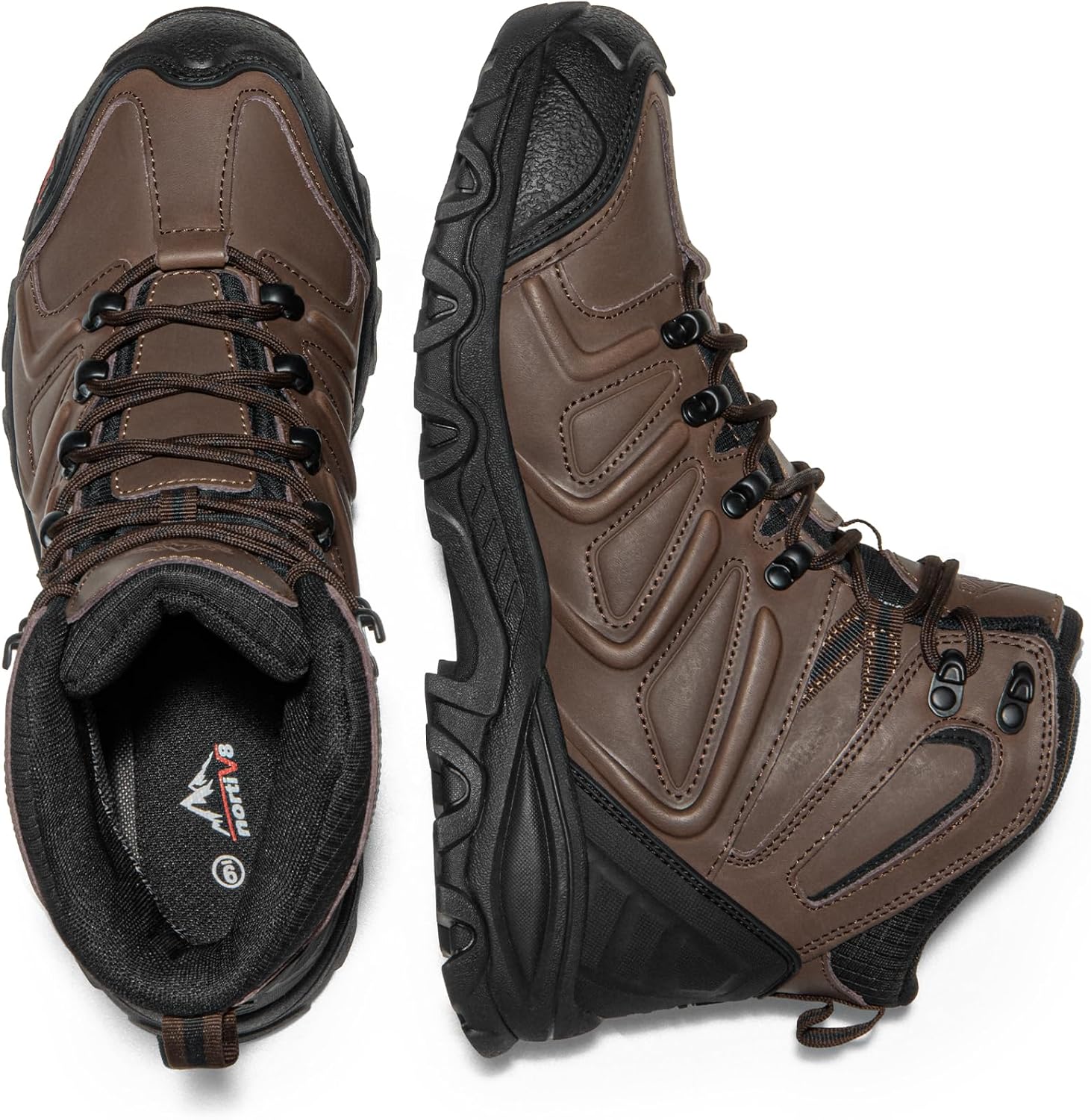 NORTIV 8 Men's Ankle High Waterproof Hiking Boots