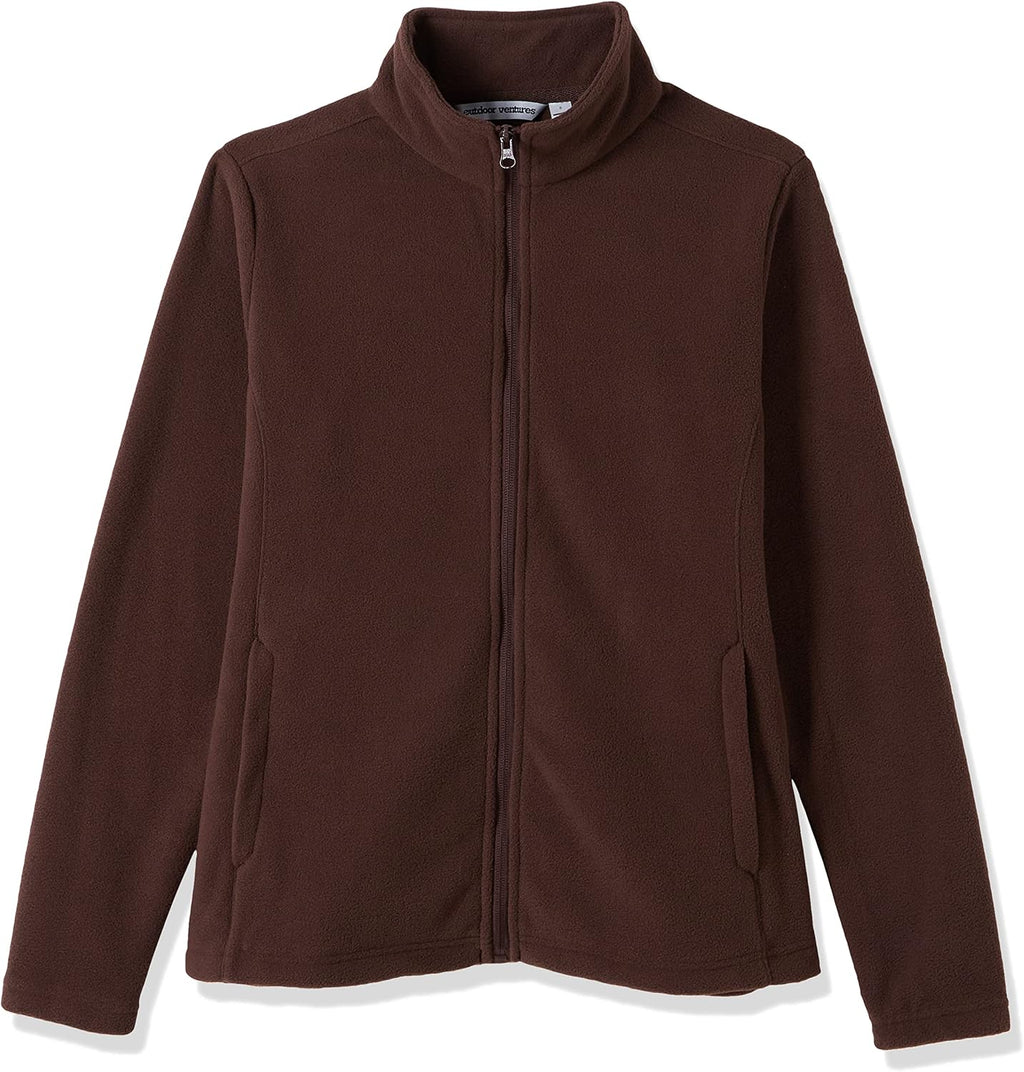 Outdoor Ventures Women's Lightweight Warm Polar Fleece Jacket Zip Up