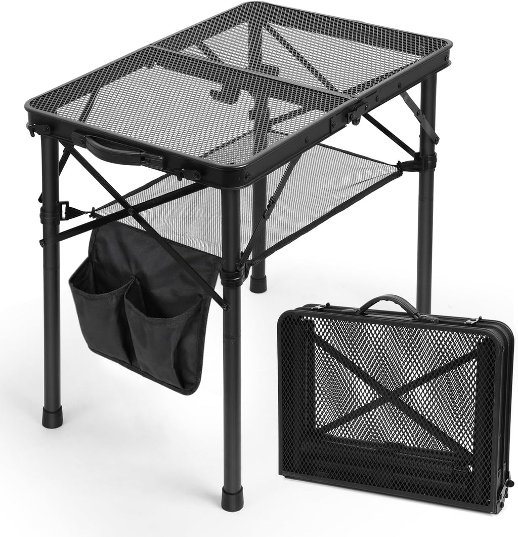 E EASTSTORM 2 Ft Folding Grill Camping Table with Mesh Bag,Small