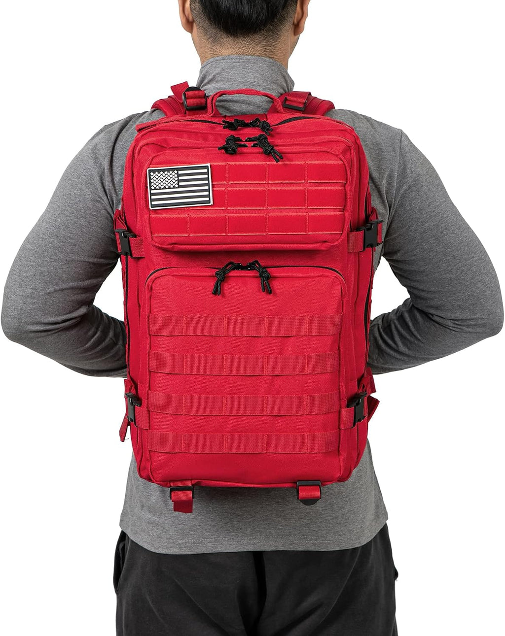 QT&QY 45L Military Tactical Backpacks Molle Army Assault Pack 3 Day Bug Out Bag Hiking Treeking Rucksack…