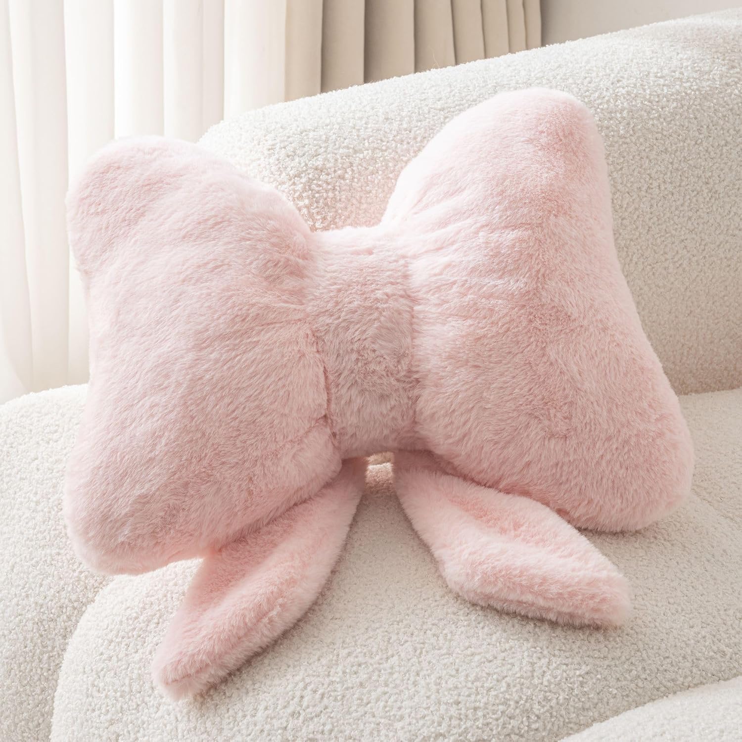 Room Decor Home Decor Bow Throw Pillows Decorative Pillows,Pink 10*8inch