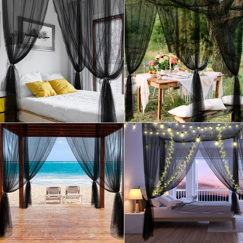 Bed Canopy Curtains Mosquito Net Bed Canopy for Full Queen King Size Bed