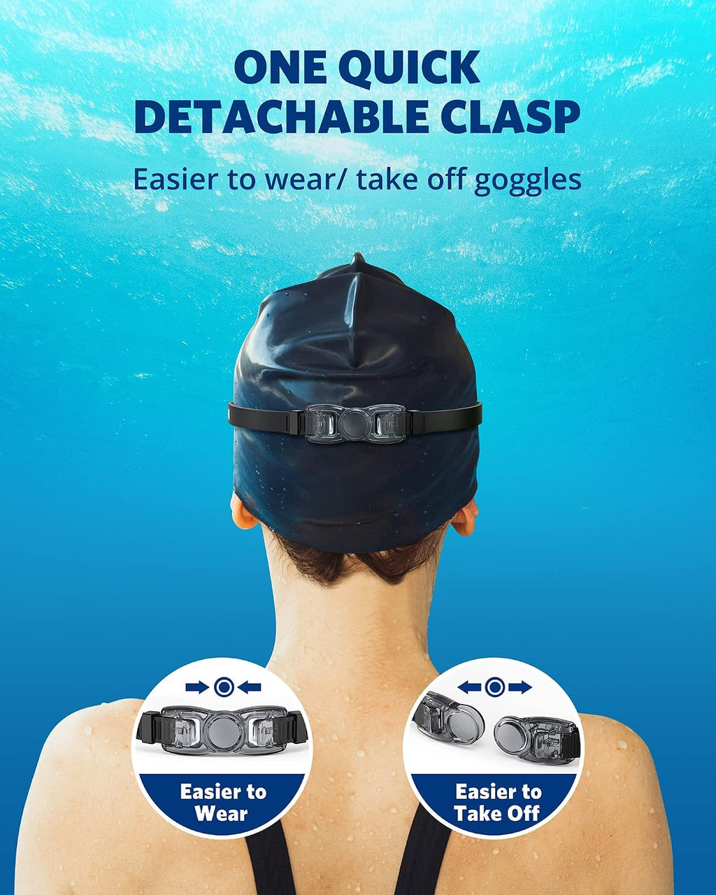 Aegend Swim Goggles 2 Pack for Adult Men Women No Leak with Storage Case