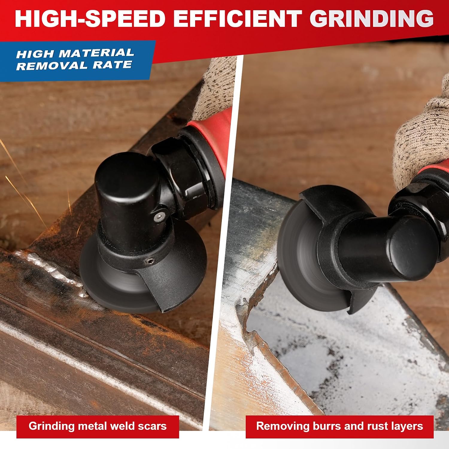 SI FANG 2 inch Die Grinder Grinding Wheels with 1/4" Mandrel 16 Pack