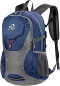 WATERFLY Lightweight Packable Hiking Backpack, 30L Day Pack Blue