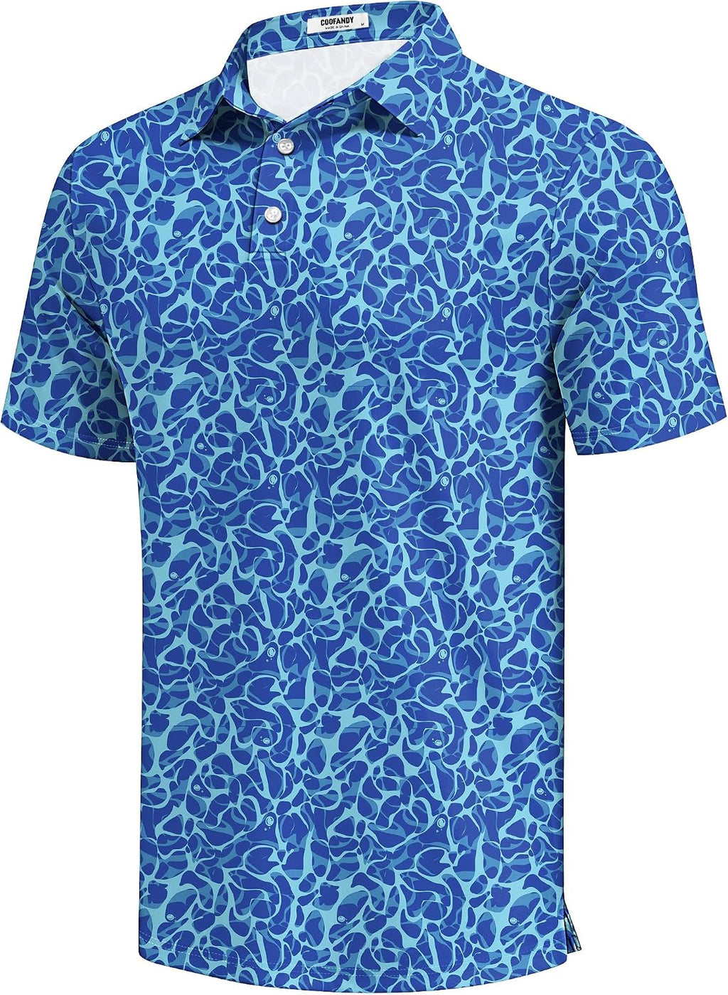 COOFANDY Mens Golf Polo Shirts Short Sleeve Quick Dry Casual Collared Shirt