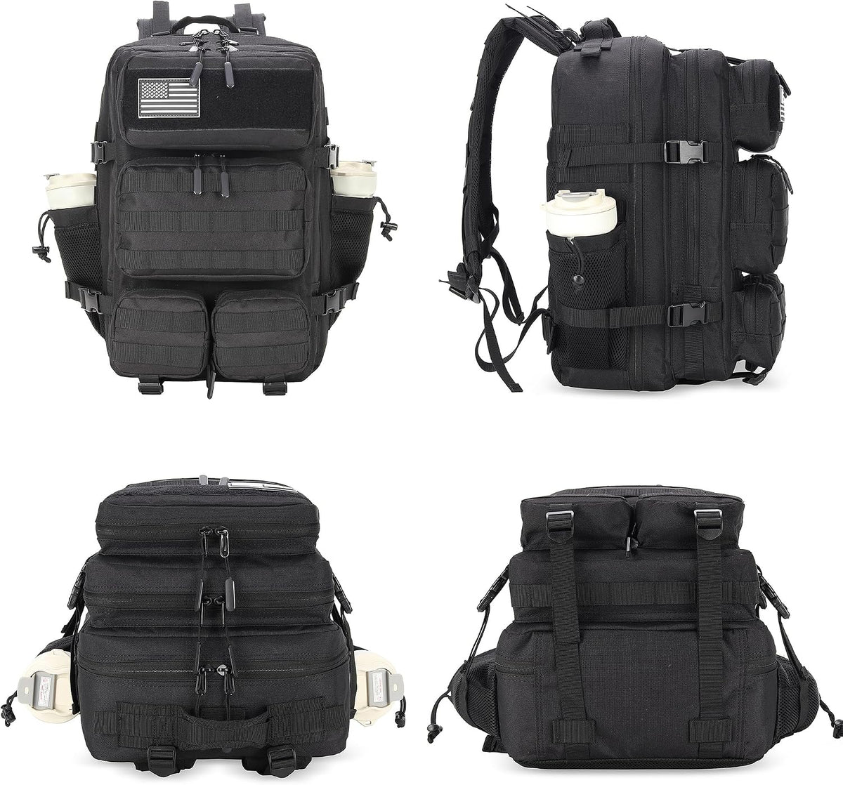 55L Tactical Backpack Heavy Duty Military Rucksack Molle Backpack 3 Day Assault Pack for Work Outdoors