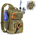KastKing Blowbak Fishing Sling Bag, Fishing Backpack with Rod Holder