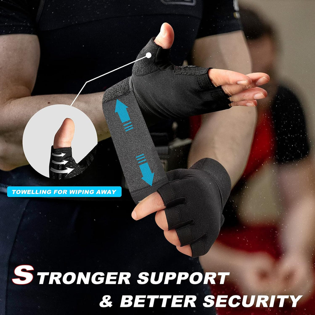 Workout Gloves for Women Men, Weight Lifting Gloves Padded, Full Palm Grip