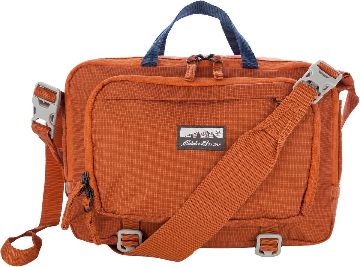 Eddie Bauer 7L Trail Bag with Removeable Shoulder Strap and Adjustable Waistband, Sienna
