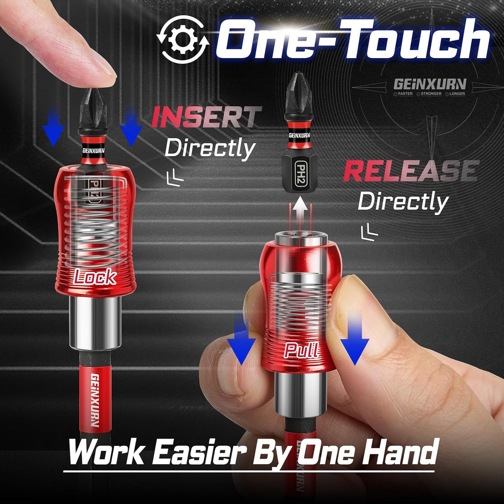 Geinxurn 21 Pieces Tool Kit Include Mini Ratchet Wrench, S2 Steel Screwdriver Bit, Mini Screwdriver Handle, Magnetic Locking Bit Holde, Socket Wrench Nut Driver Set. Portable Hand Tools Set for Repair