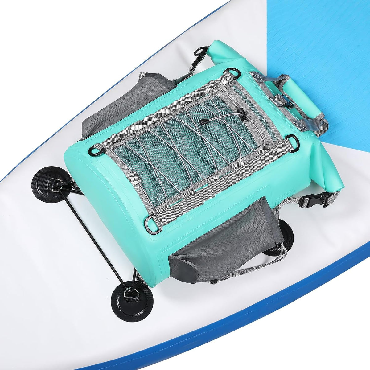 MORXPLOR Low Profile 25L Waterproof Deck Bag for Paddle Boards & Kayaks - Paddleboard Storage Roll Top Dry Bag for SUP, Surfboard, and Boating Accessories