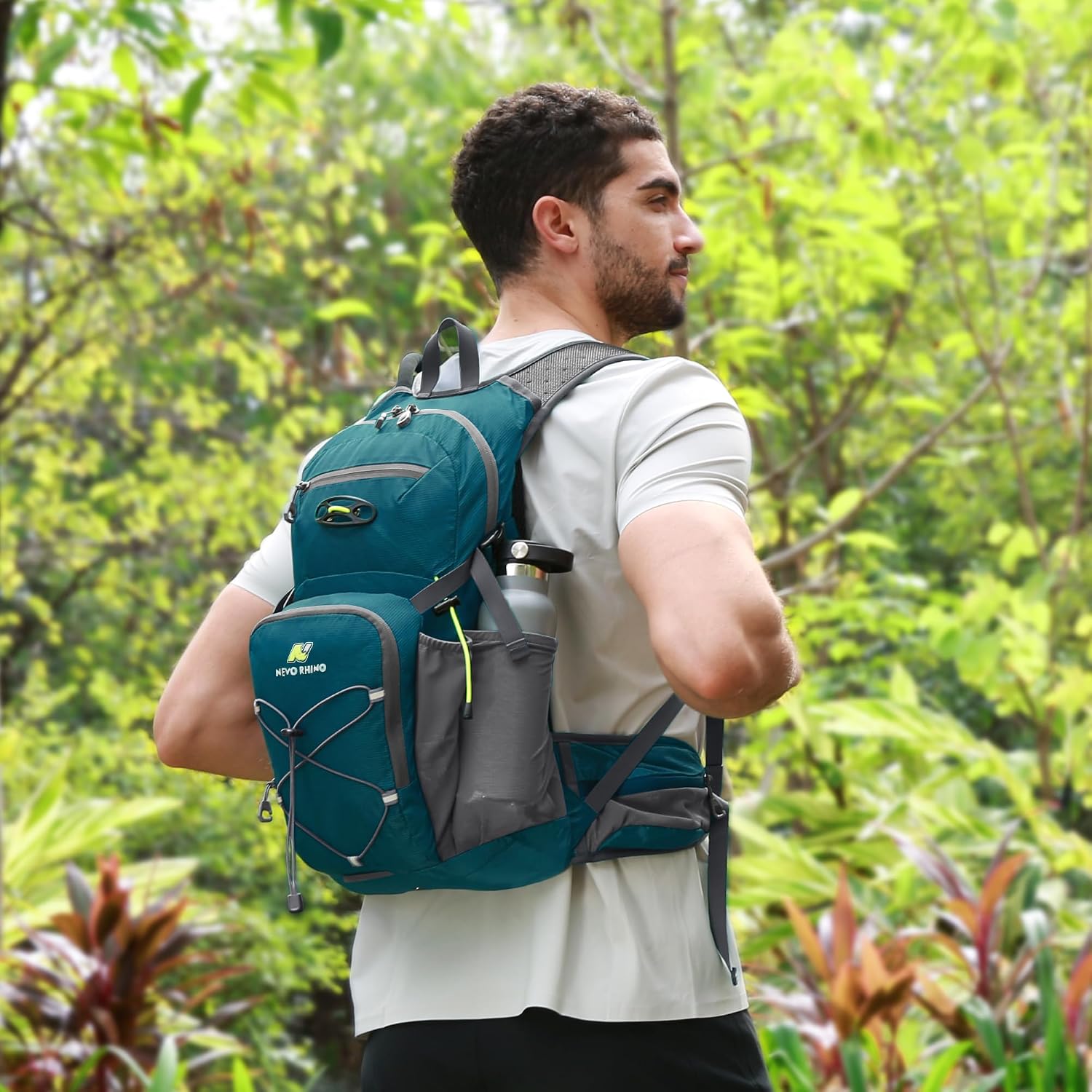 N NEVO RHINO Hydration Backpack, 18L Hiking Backpack with 3L Water Bladder