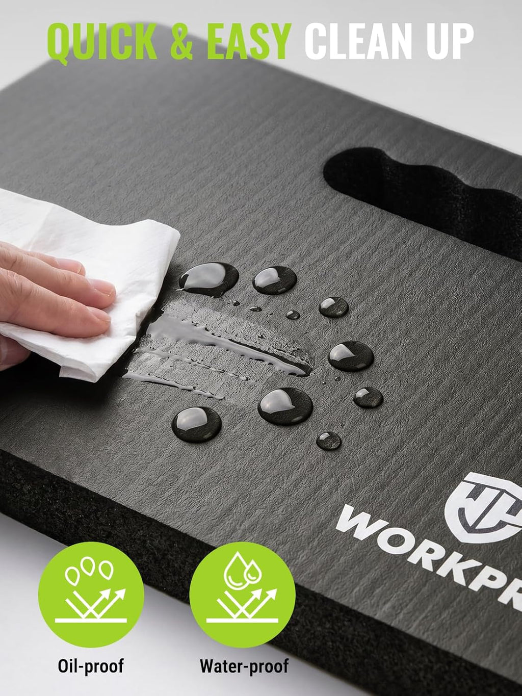 WORKPRO Extra Thick Kneeling Pad, Soft NBR Foam Cushioning for Knees