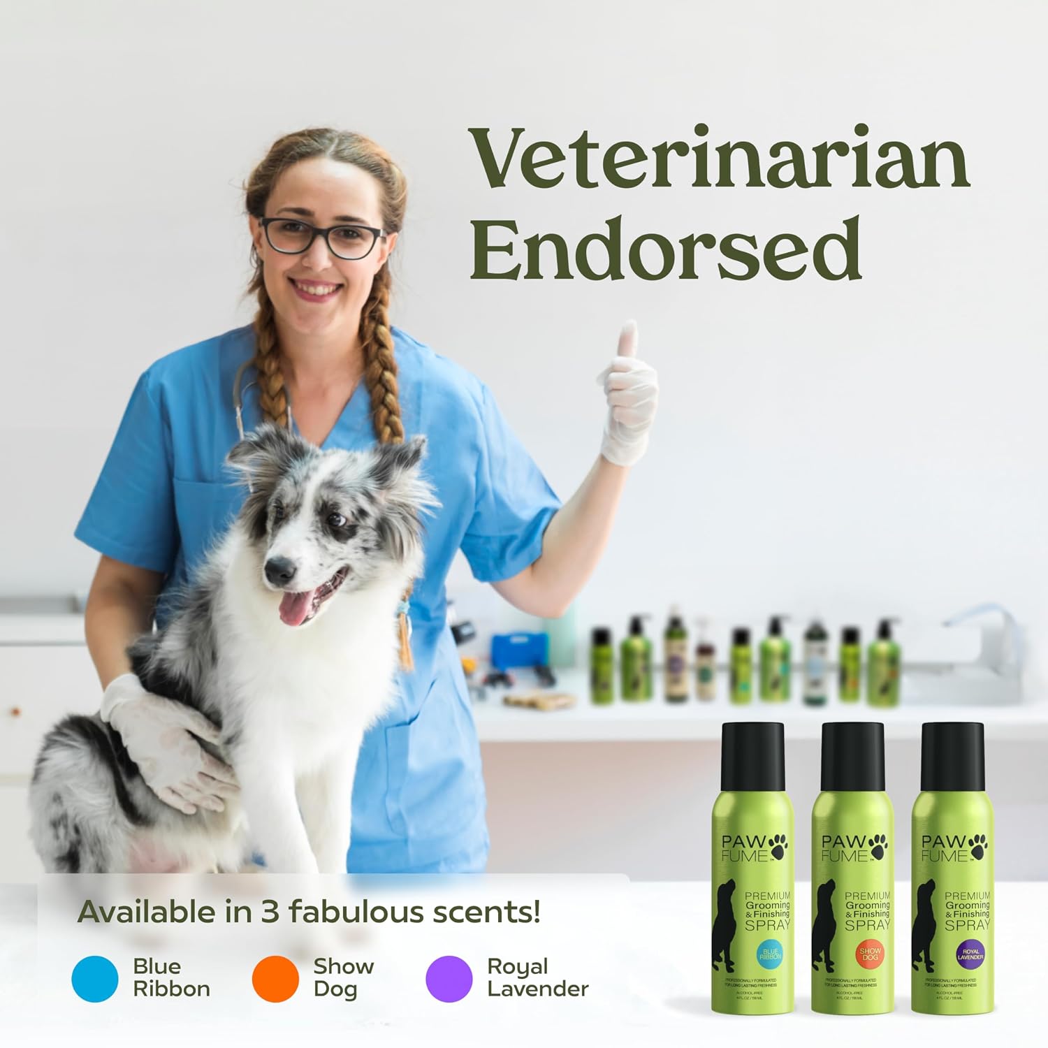 Paw Fume Dog Perfume Spray Long Lasting, Show Dog, 1-Pack