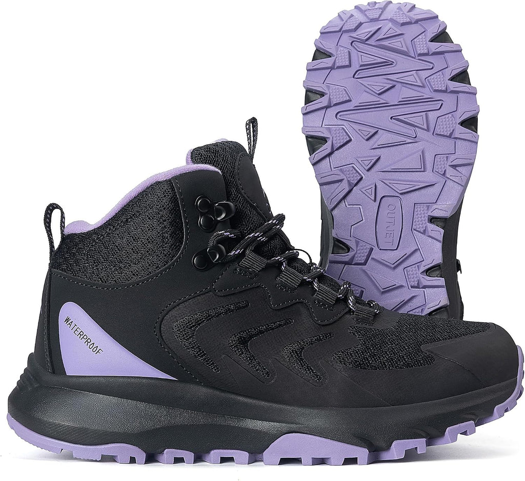 Women's Lightweight Waterproof Hiking Boots Mid Ankle
