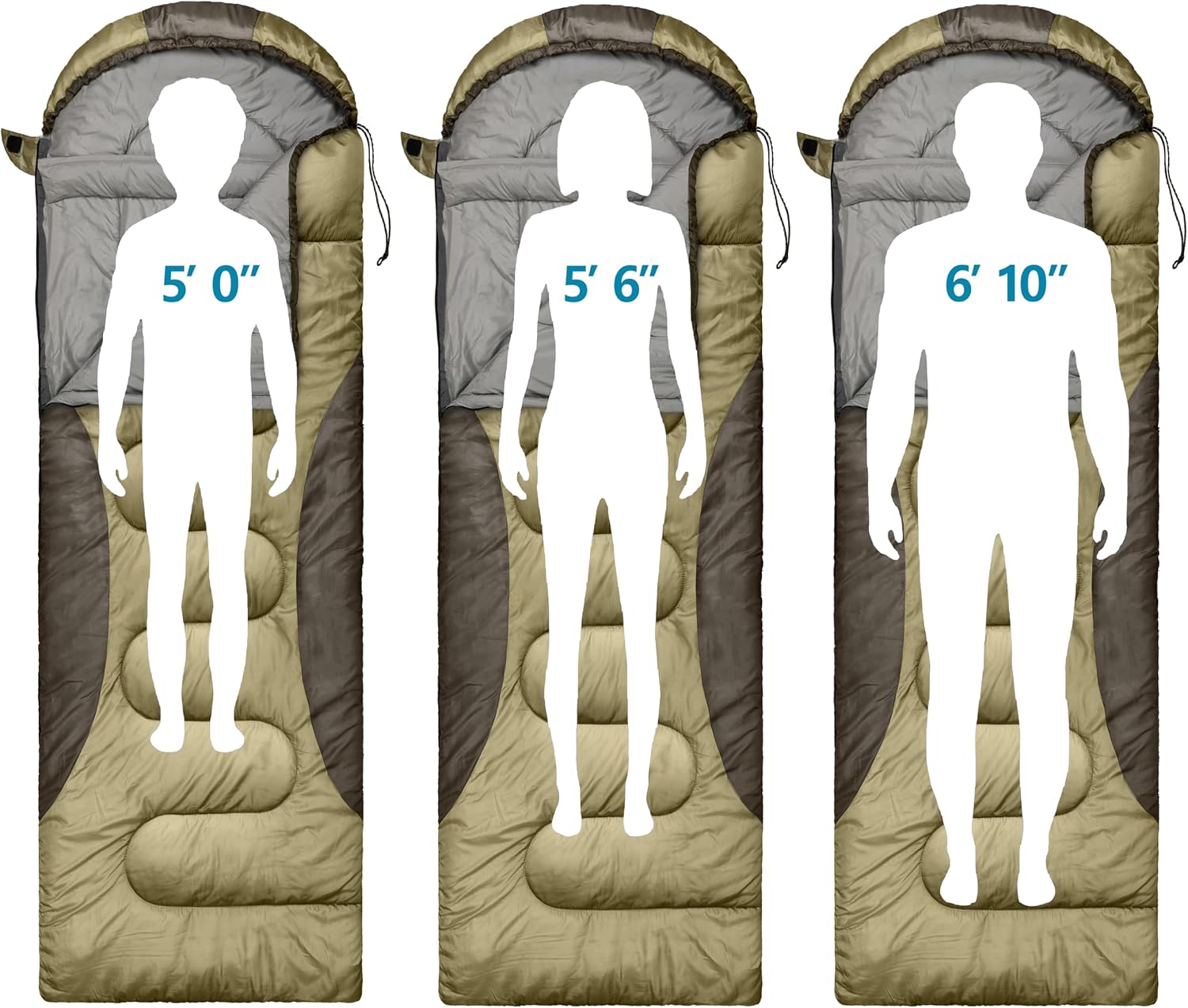 0 Degree Winter Sleeping Bags for Adults, Cold Weather Camping