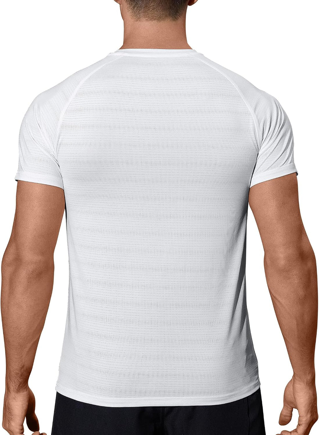 Men's Athletic Running T-Shirts Quick Dry Gym Workout Shirts Sports Tops