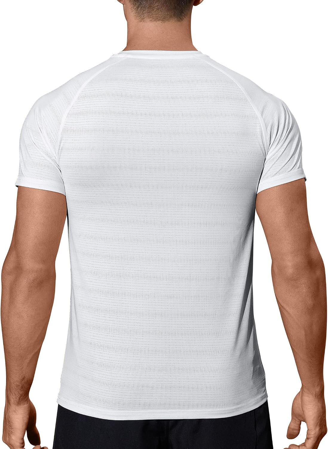 Men's Athletic Running T-Shirts Quick Dry Gym Workout Shirts Sports Tops