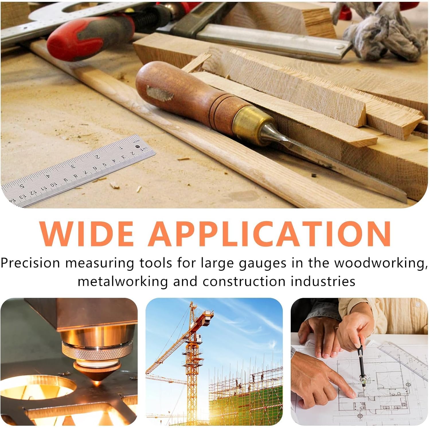 Yanguotool Digital Angle Ruler: 300mm/12-Inch Protractor Finder with Stainless Steel Ruler, Ideal for Woodworking, Construction, Level Measuring
