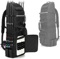 Rexmica Fishing Rod Tackle Bag Fishing Backpack Holds 8 Rods & Reels