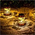 2 Pack Elephant Outdoor Solar Hanging Lanterns Waterproof LED Solar Lights Metal Decorative Lanterns for Garden, Patio, Courtyard, Backyard, Yard Decor Unique Elephant Gifts for Women Gardening