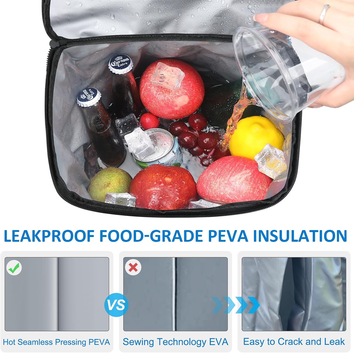Tenot Cooler Backpack 33/40 Cans Soft Insulated Backpack Coolers