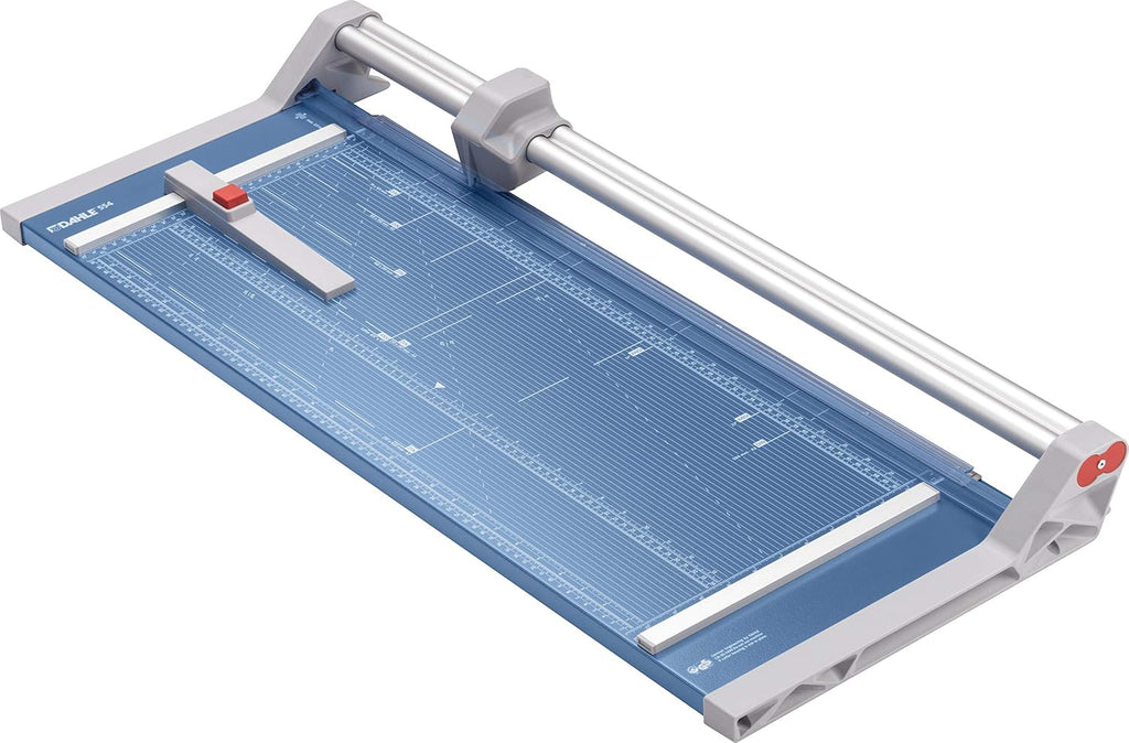 Dahle 550 Professional Rotary Trimmer, 14" Cut Length, 20 Sheet Capacity, Self-Sharpening, Dual Guide Bar, Automatic Clamp, German Engineered Paper Cutter
