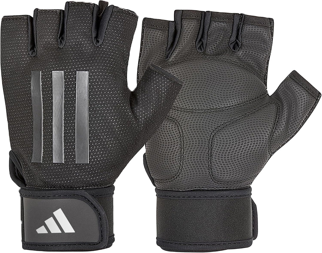 Adidas Elite Training & Weightlifting Gloves, Fingerless Workout Gloves