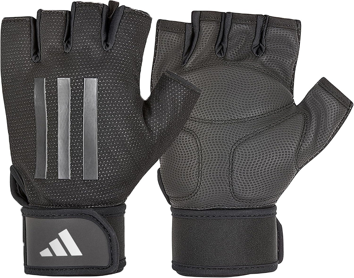 Adidas Elite Training & Weightlifting Gloves, Fingerless Workout Gloves