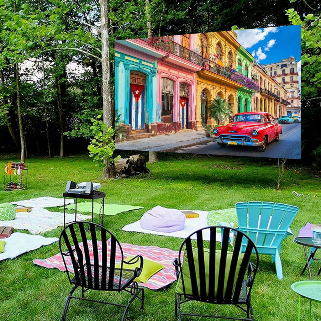 Cuba Street Backdrop Havana Urban Scenery Photography Background