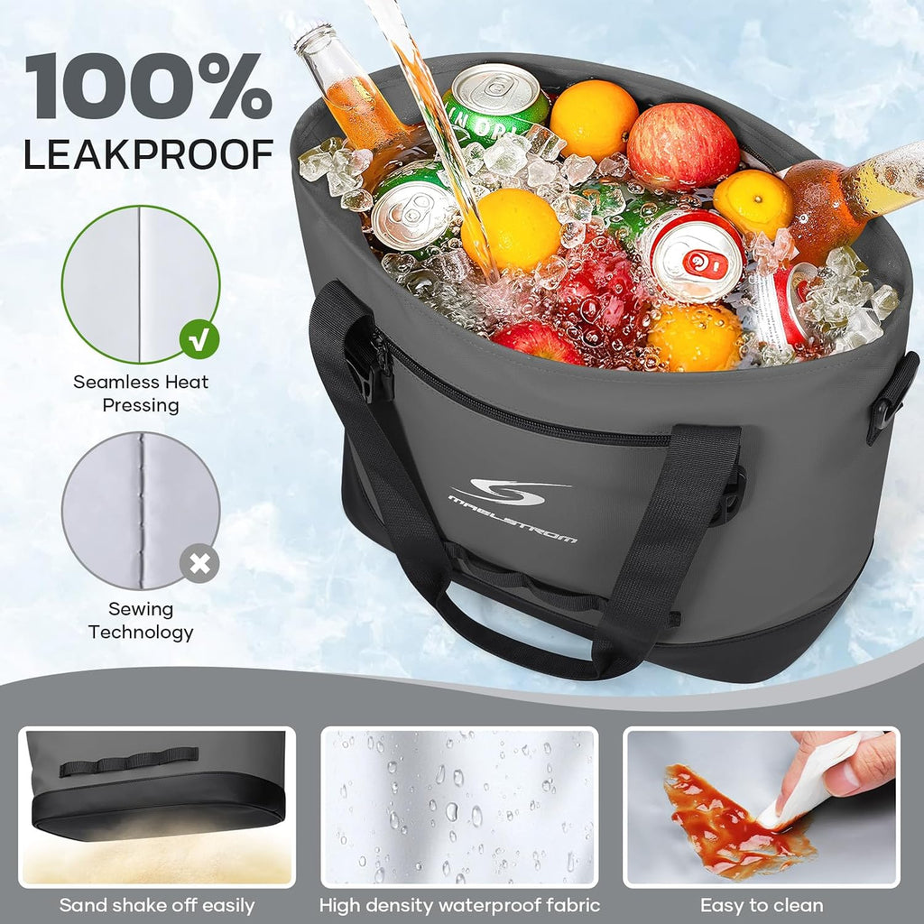 Maelstrom 30 Can Insulated Cooler Bag, Leakproof Soft Ice Chest