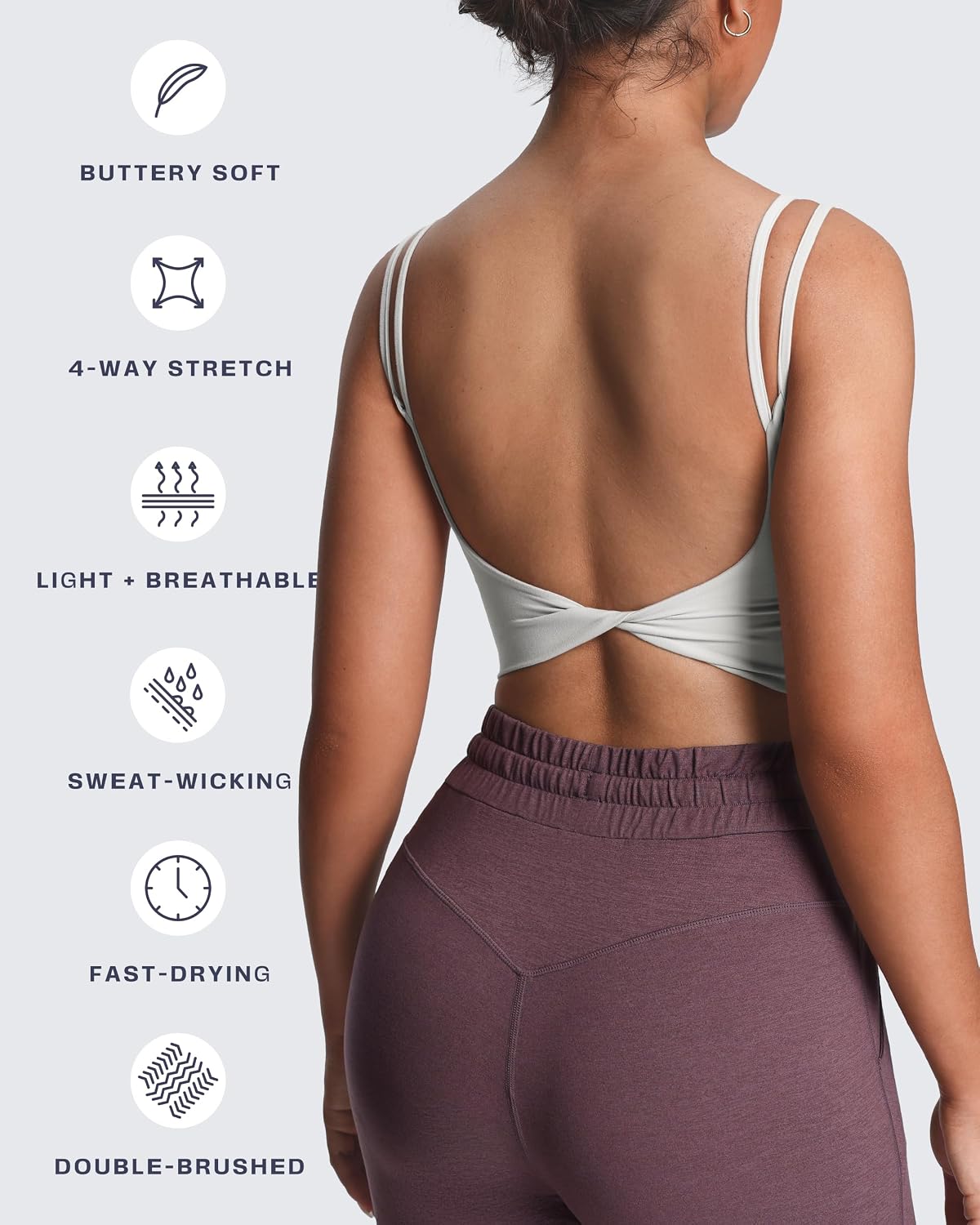 Aoxjox Metamorph Twist Back Cami Bra