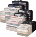 Silkfly 12 Pcs Packing Cubes for Travel,XL, L, M,Classic,Beige, Black