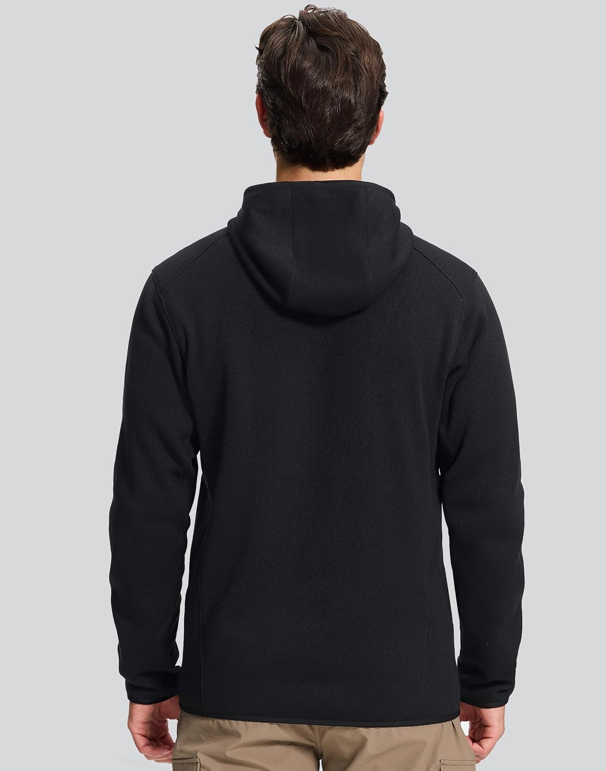 Pioneer Camp Men's Hooded Sweater Fleece Jacket Full Zip Hiking Mid Layer